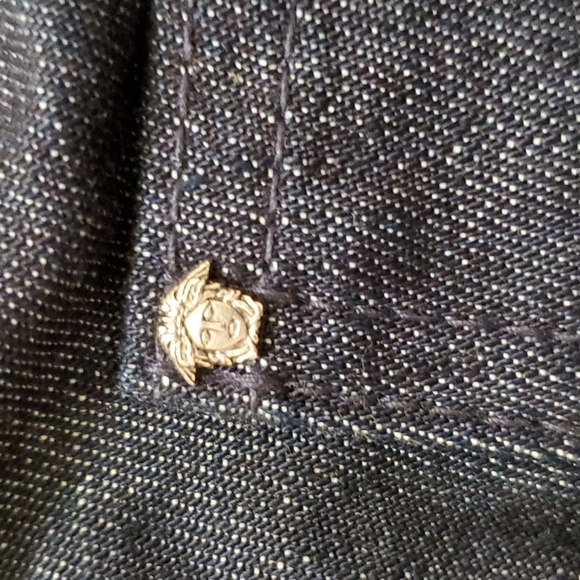 VERSACE Jeans Couture high rise painted straight leg jeans (fits like a 24) - Picture 9 of 15